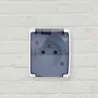 Koala gniazdo pojededyńcze P+Z natynkowe białe z klapką 161-51