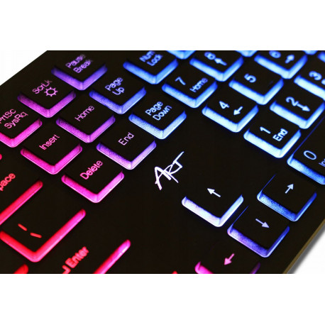 Klawiatura podświetlana AK-20 USB Slim ART