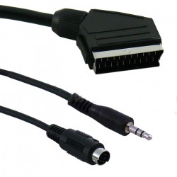 Kabel Euro wtyk/SVHS wtyk+Jack 3.5 wtyk audio-wideo 10 metrów
