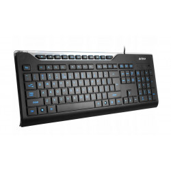 Klawiatura podświetlana niebieska KD-800L USB czarna A4TECH