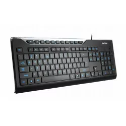 Klawiatura podświetlana niebieska KD-800L USB czarna A4TECH