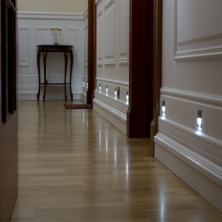 Oprawa schodowa LED Tango mini Alu. biała zimna 0,4W Skoff