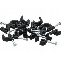 Uchwyt kabla okrągły KN-6 czarny UV opakowanie 100 42-014 PAWBOL