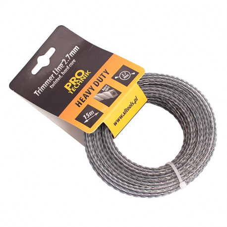 Żyłka tnąca do kosy 2.4mm zbrojona 15m 007575