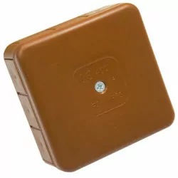 Puszka brązowa natynkowa 031-02 85x85x37 IP55 ViPlast
