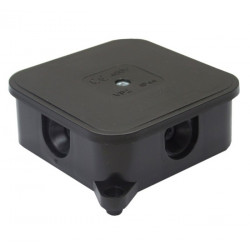 Puszka czarna natynkowa 027-05 85x85x35 IP44 ViPlast