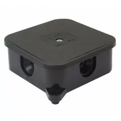 Puszka czarna natynkowa 027-05 85x85x35 IP44 ViPlast