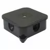 Puszka czarna natynkowa 027-05 85x85x35 IP44 ViPlast