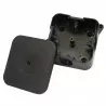Puszka czarna natynkowa 027-05 85x85x35 IP44 ViPlast