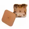 Puszka brązowa natynkowa 027-02 85x85x35 IP44 ViPlast