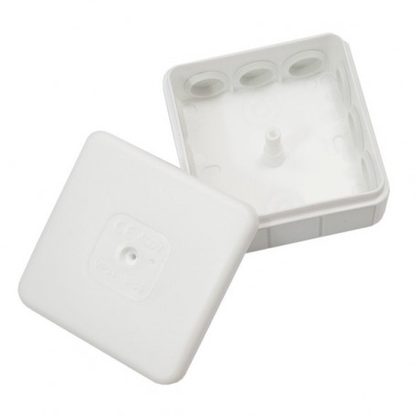 Puszka biała natynkowa 031-01 85x85x37 IP55 ViPlast