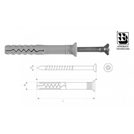 Kołek do wbijania KSM-8X60 1 sztuka Stalco
