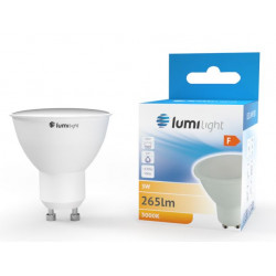 Żarówka LED GU10 3W ciepła AL+PC LL2015 Lumilight