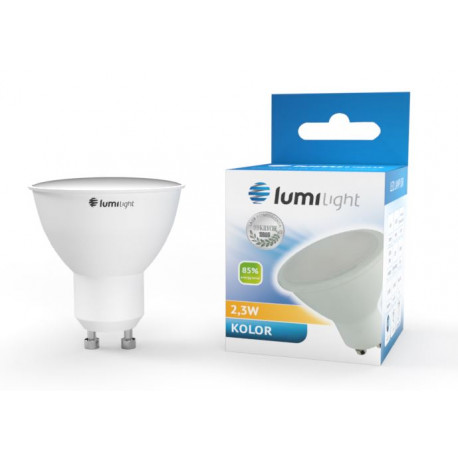 Żarówka LED GU10 2,3W Red LL3777 LumiLight