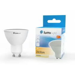 Żarówka LED GU10 3W neutralna AL+PC LL4736 Lumilight