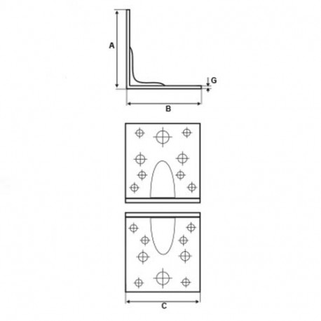 Kątownik KPW2 50/50/35 Stalco