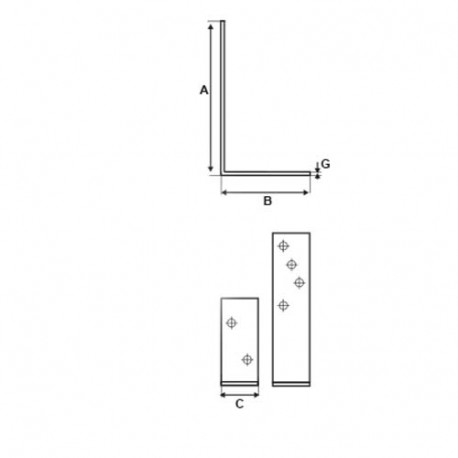 Kątownik belki KB-3 120/80/35 Stalco
