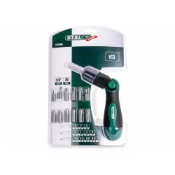 Wkrętak z grzechotką łamany 13-końcówek S-12306 Stalco