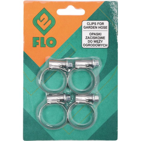 Opaska ślimakowa do węża 1/2 cal 4 sztuki 73506 FLO