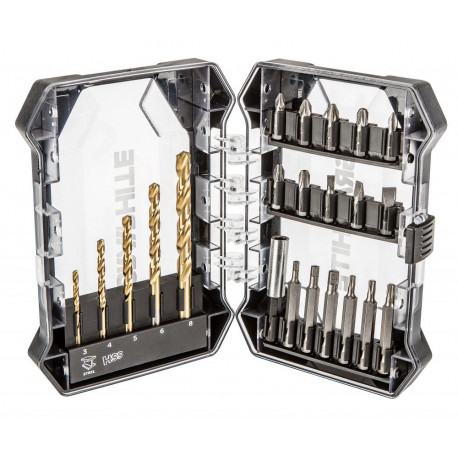 Zestaw wierteł, bitów HSS opakowanie 22szt 55H215 GRAPHITE