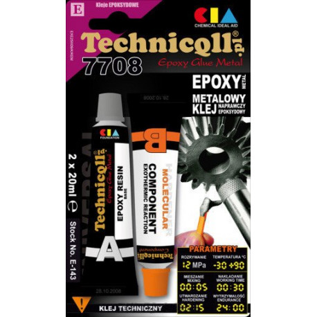 Klej metalowy NM EPOXY 2x20ml E-143 Technicqll