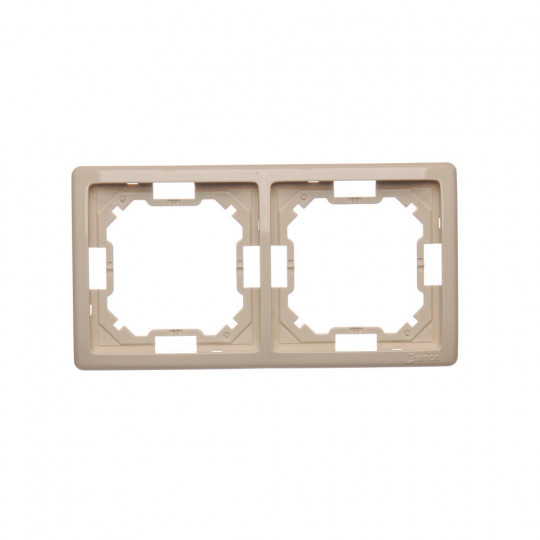 Basic Frame for 2 modules BMR2/12 beige SIMON