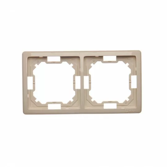 Basic Frame for 2 modules BMR2/12 beige SIMON