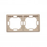 Basic Frame for 2 modules BMR2/12 beige SIMON