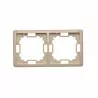 Basic Frame for 2 modules BMR2/12 beige SIMON