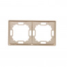 Basic Frame for 2 modules BMR2/12 beige SIMON