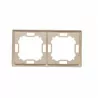 Basic Frame for 2 modules BMR2/12 beige SIMON