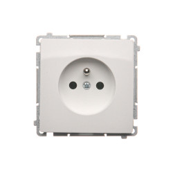 Basic gniazdo 1-krotne z uziemieniem BMGZ1.01/11 biały SIMON