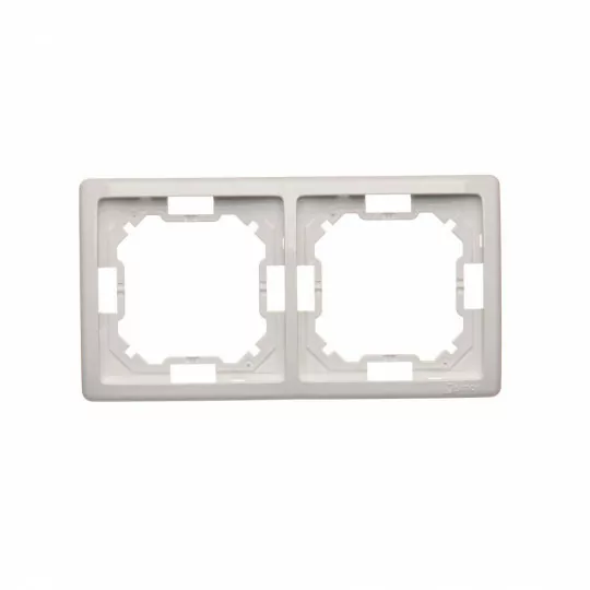 Basic frame for 2 modules BMR2/11 white SIMON
