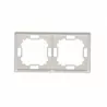 Basic frame for 2 modules BMR2/11 white SIMON
