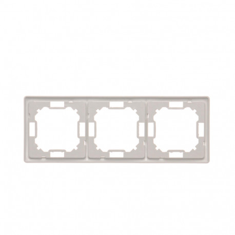 Basic Ramka na 3-moduły BMR3/11 biały SIMON