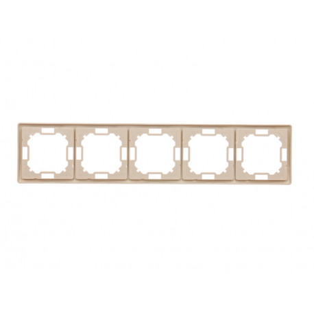 Basic Ramka na 5-moduły BMR5/12 beżowy SIMO