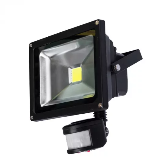 Naświetlacz LED 50W PIR 3000K black NOCTI