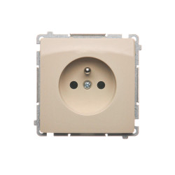 Basic Gniazdo 1-krotna z uziemieniem BMGZ1.01/12 beżowy SIMON