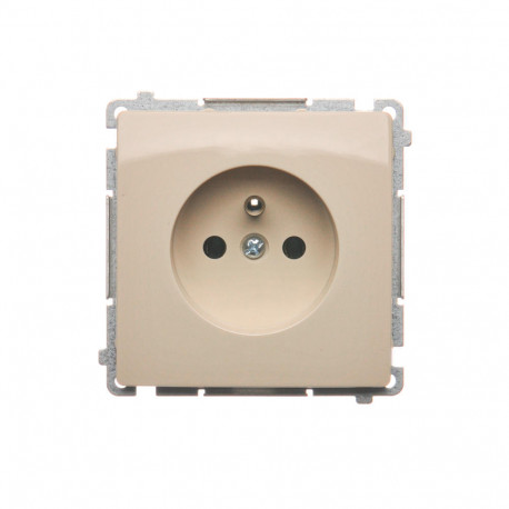 Basic Gniazdo 1-krotna z uziemieniem BMGZ1.01/12 beżowy SIMON