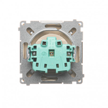 Basic Gniazdo 1-krotna z uziemieniem BMGZ1.01/12 beżowy SIMON