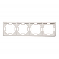 Basic Ramka na 4-moduły BMR4/11 biały SIMON