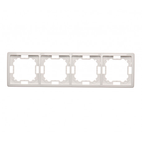 Basic Ramka na 4-moduły BMR4/11 biały SIMON
