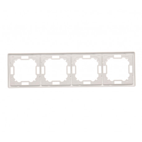 Basic Ramka na 4-moduły BMR4/11 biały SIMON