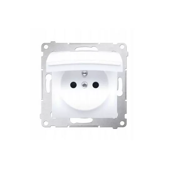 Basic 1gang grounded socket outlet BMGZ1B.01/11 white SIMON