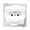 Basic 1gang grounded socket outlet BMGZ1B.01/11 white SIMON