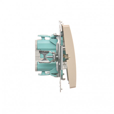 Basic przycisk dzwonek z podświetleniem beżowy BMD1L.01/12 SIMON