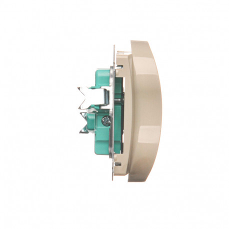 Basic Gniazdo 2-krotne bez uziemienia BMG2M.01/12 beżowy SIMON