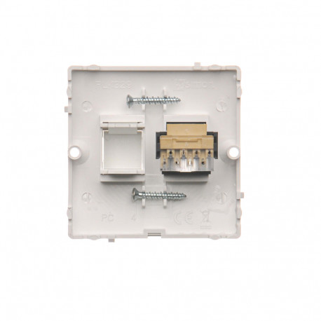 Basic Gniazdo telefoniczne RJ11 pojedyncze BMTF1.02 biały SIMON