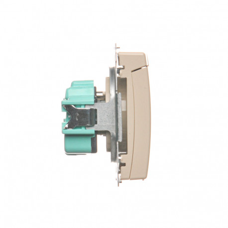 Basic Gniazdo 1-krot z/u kl.beż BMGZ1B.01/12 beżowy