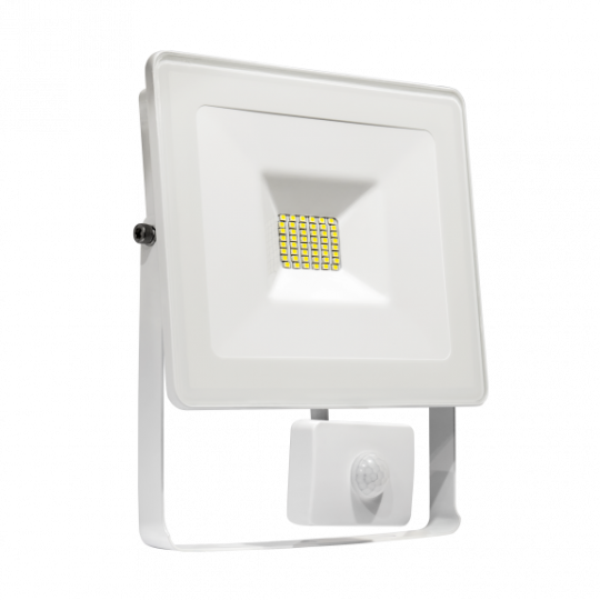 LED floodlight NOCTIS 20W +sensor 3000K white